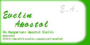 evelin apostol business card